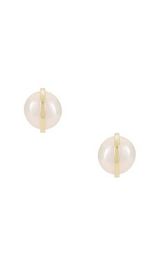 SHASHI Essential Earring Stud in Gold & Pearl from Revolve.com | Revolve Clothing (Global)