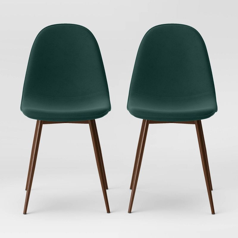2pc Copley Upholstered Dining Chairs Forest Green - Project 62&#8482; | Target