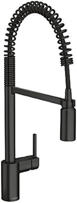 Moen 5923BL Align One-Handle Pre-Rinse Spring Pulldown Kitchen Faucet, Matte Black | Amazon (US)