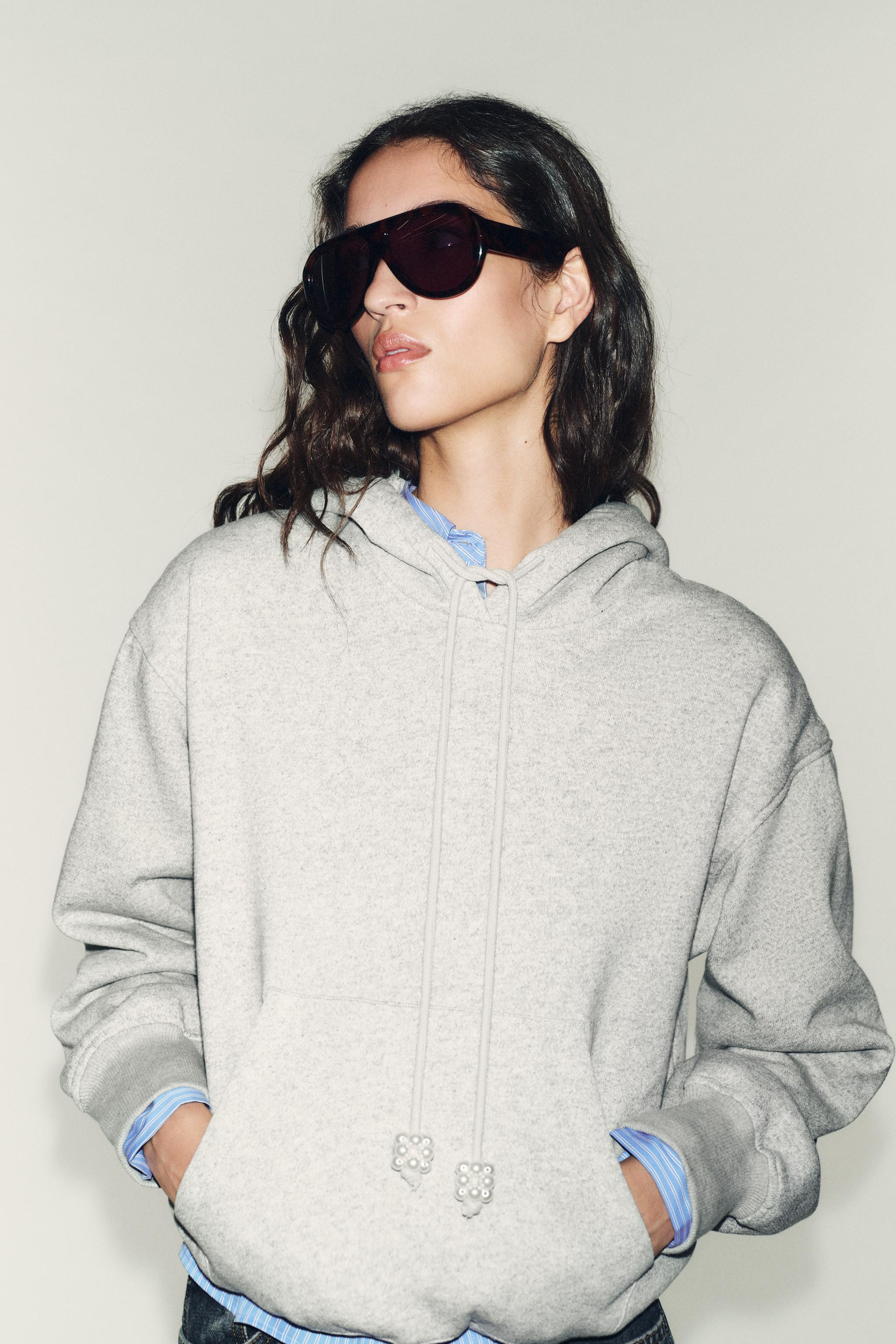 BALLOON HEM HOODIE | Zara AU
