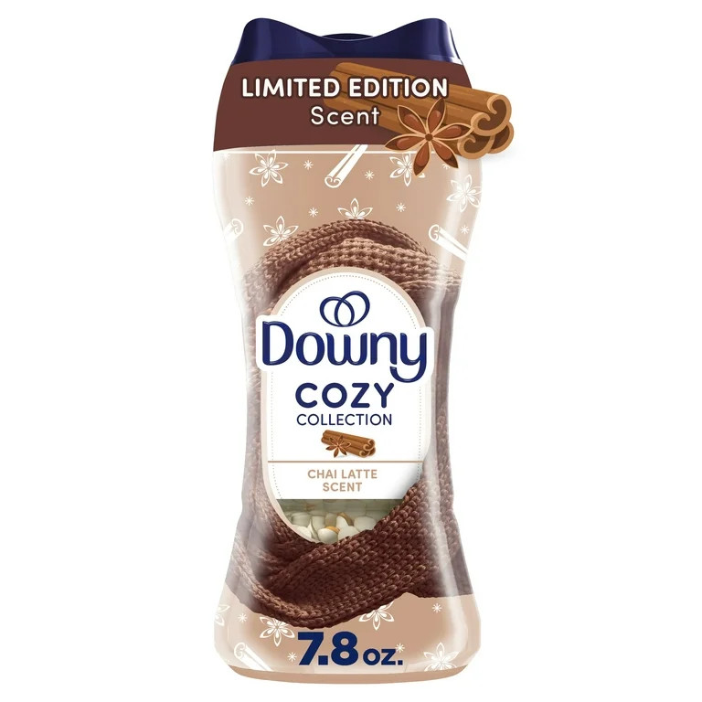 Downy Cozy Collection In-Wash Laundry Scent Booster Beads, Chai Latte Scent, 7.8 oz | Walmart (US)