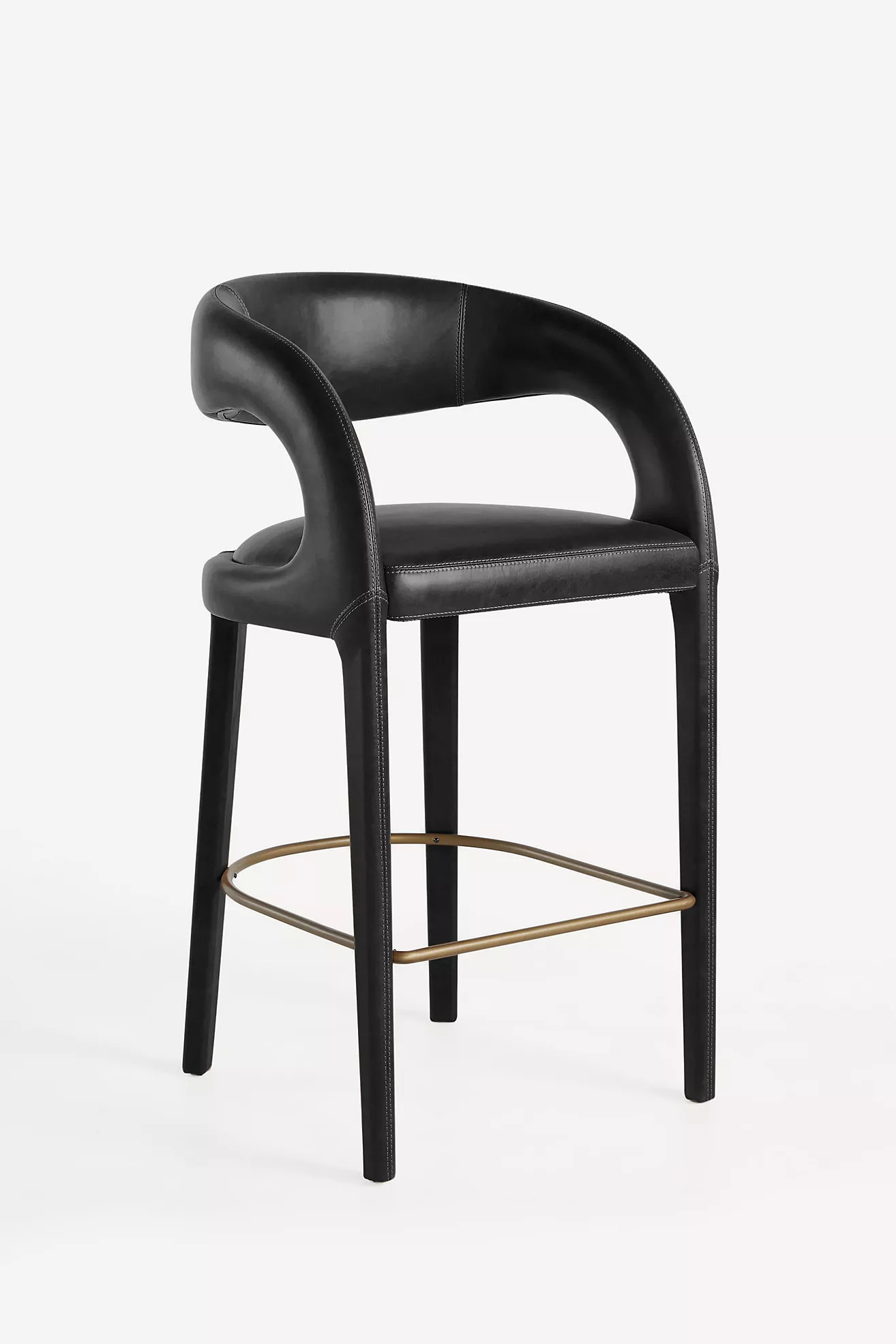 Leather Hagen Counter Stool | Anthropologie (US)