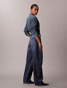 High Rise Barrel Jeans | Calvin Klein | Calvin Klein (US)