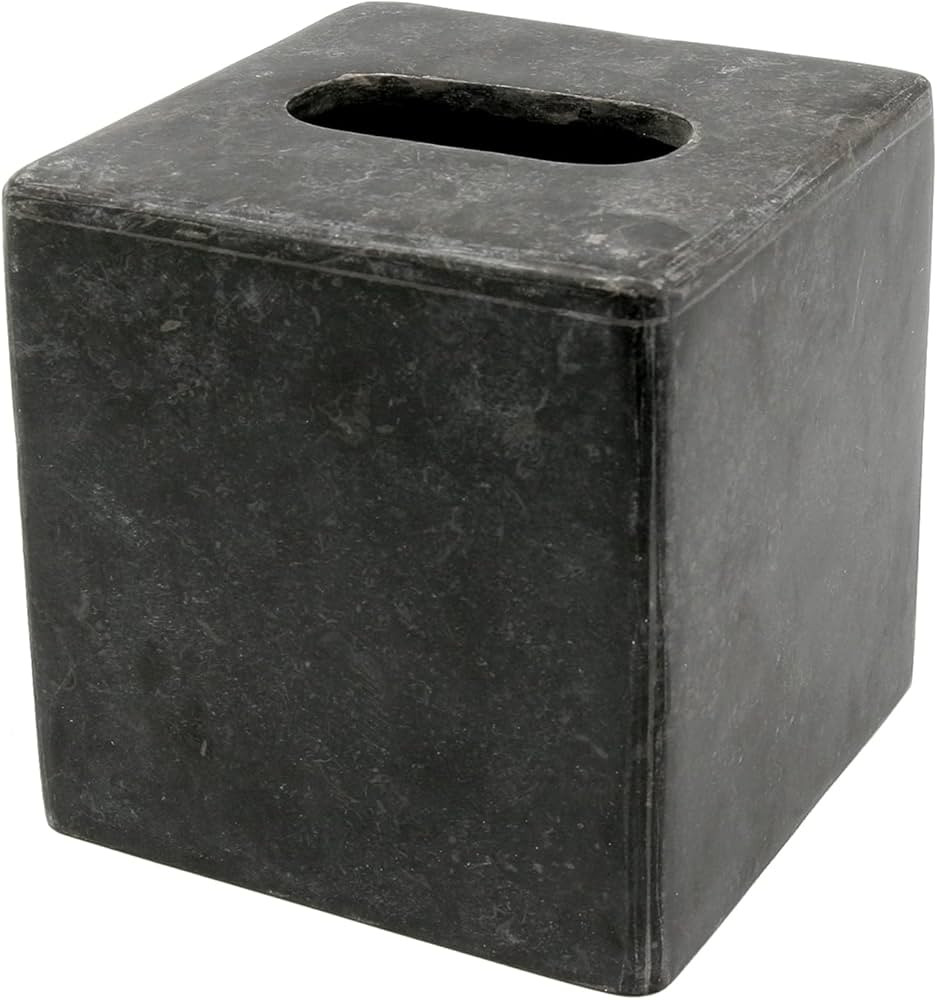 Creative Home Natural Charcoal Marble Square Tissue Box Holder Tissue Paper Cover for Bathroom Co... | Amazon (US)