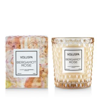 Bergamot Rose Embossed Glass Candle 6.5 oz. | Bloomingdale's (US)