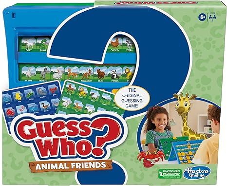 Hasbro Gaming Guess Who? Animal Friends Game | 2 Double-Sided Animal Sheets | 2-Player Board Game... | Amazon (US)