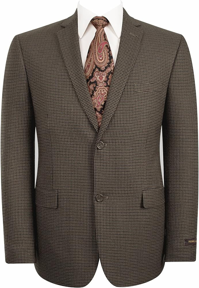 Men's Sport Coat Blazer Classic Fit Notch Lapel 2 Button Business Suits Jacket | Amazon (US)