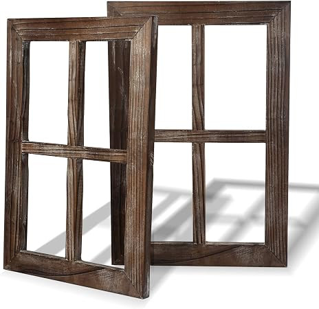 Rustic Wall Decor-Home Decor Window Barnwood Frames -Room Decor for Home or Outdoor, Not For Pict... | Amazon (US)