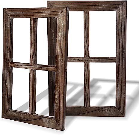 Rustic Wall Decor-Home Decor Window Barnwood Frames -Room Decor for Home or Outdoor, Not For Pict... | Amazon (US)