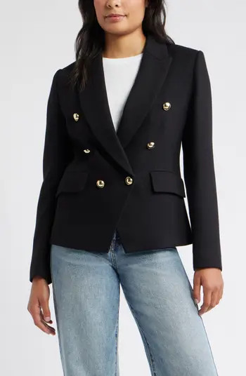 Double Breasted Twill Blazer | Nordstrom