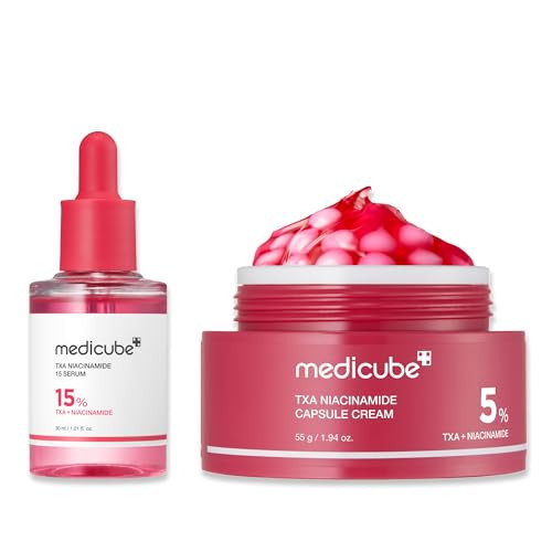 medicube TXA Glow & Care Duo: TXA+Niacinamide 15% Glow Facial Serum and TXA+Niacinamide Capsule Cream | Amazon (US)