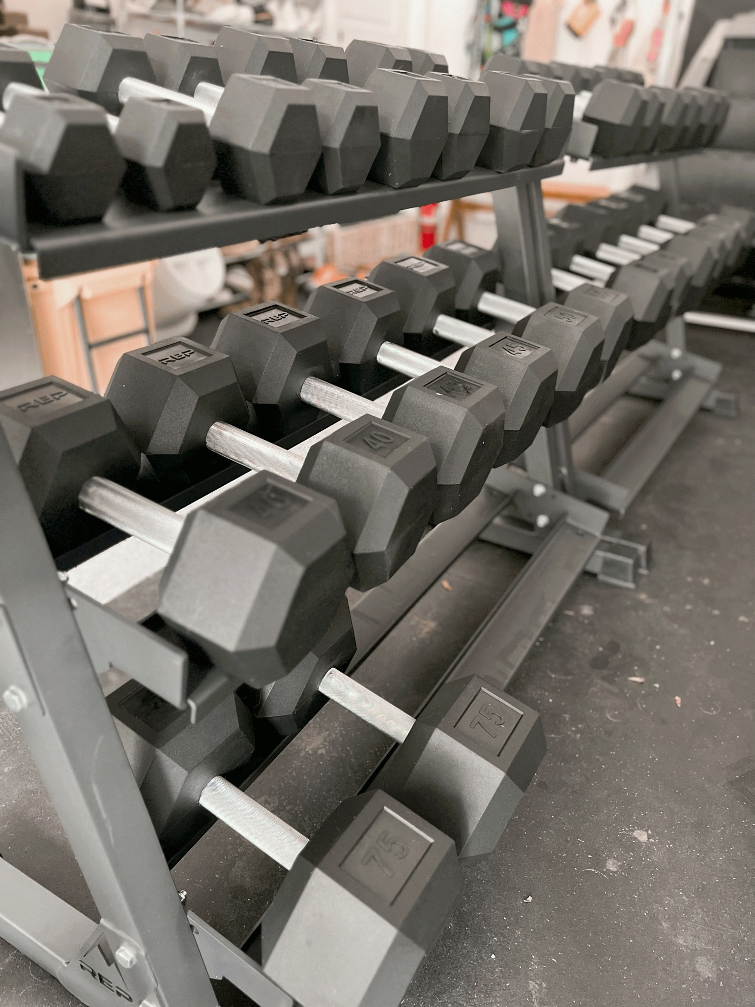 At home dumbbells for the gym from amazon 👏🏼 absolutely LOVE THEM! Lots of size options as well! Linked a lot of my other faves! 

#LTKFind #LTKhome #LTKFitness