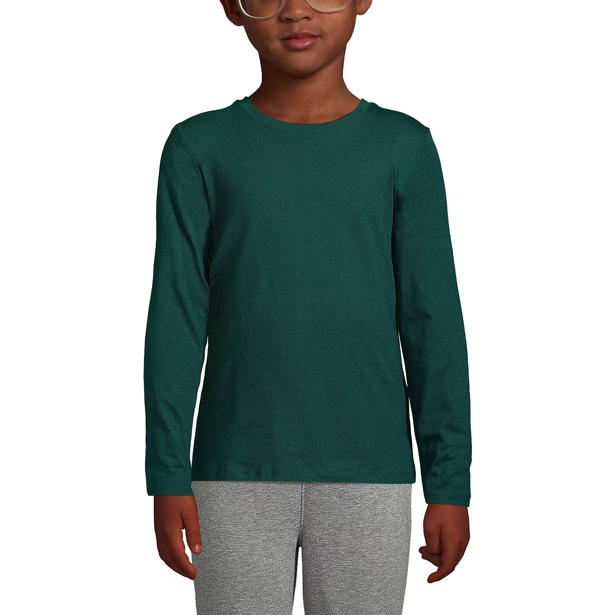 Lands' End School Uniform Kids Long Sleeve Essential T-shirt | Target