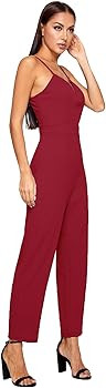 Romwe Women's Elegant Sweetheart Neck Strapless Stretchy Party Romper Jumpsuit | Amazon (CA)