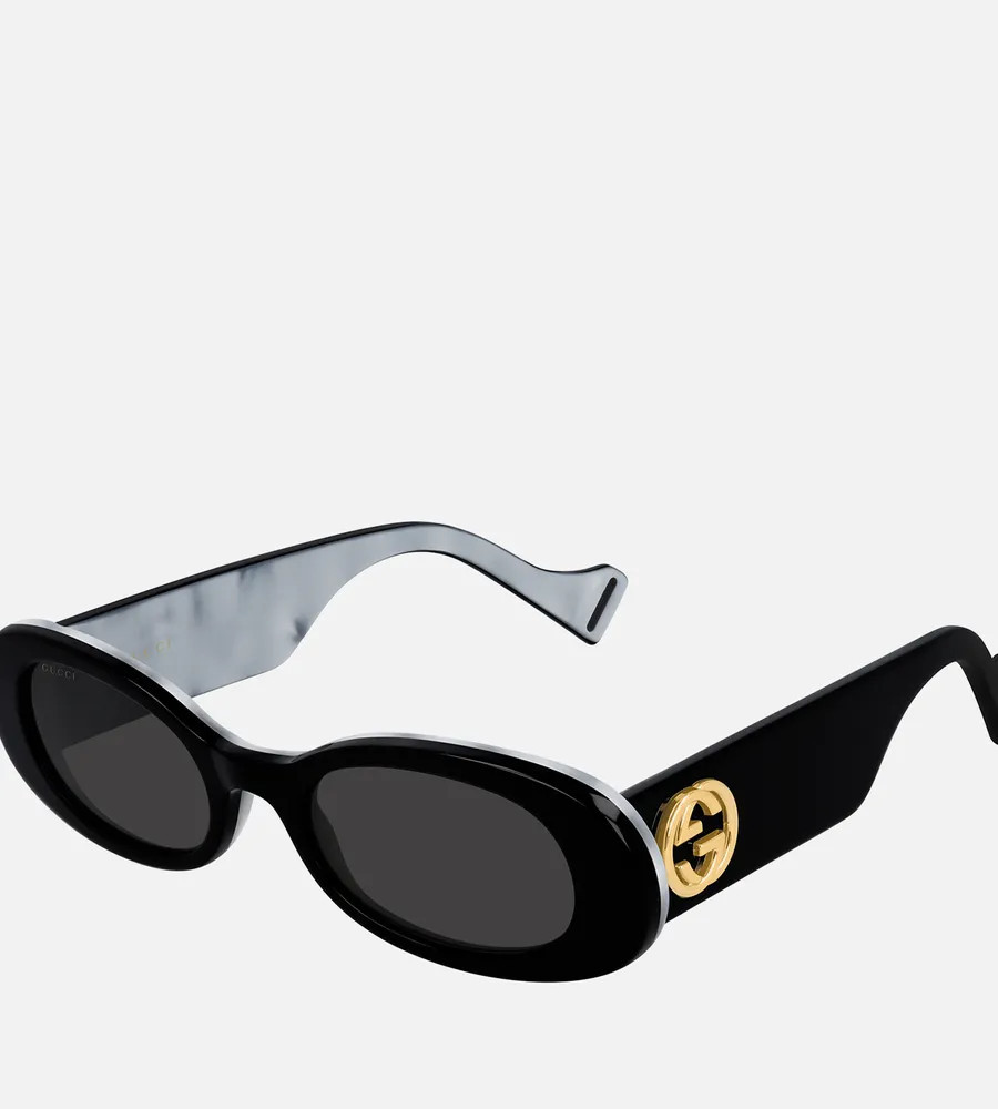 Gucci Fluo Rounded Acetate Sunglasses | Coggles (Global)