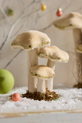Glittery Velvet Mushroom Trio, Small | Anthropologie (US)