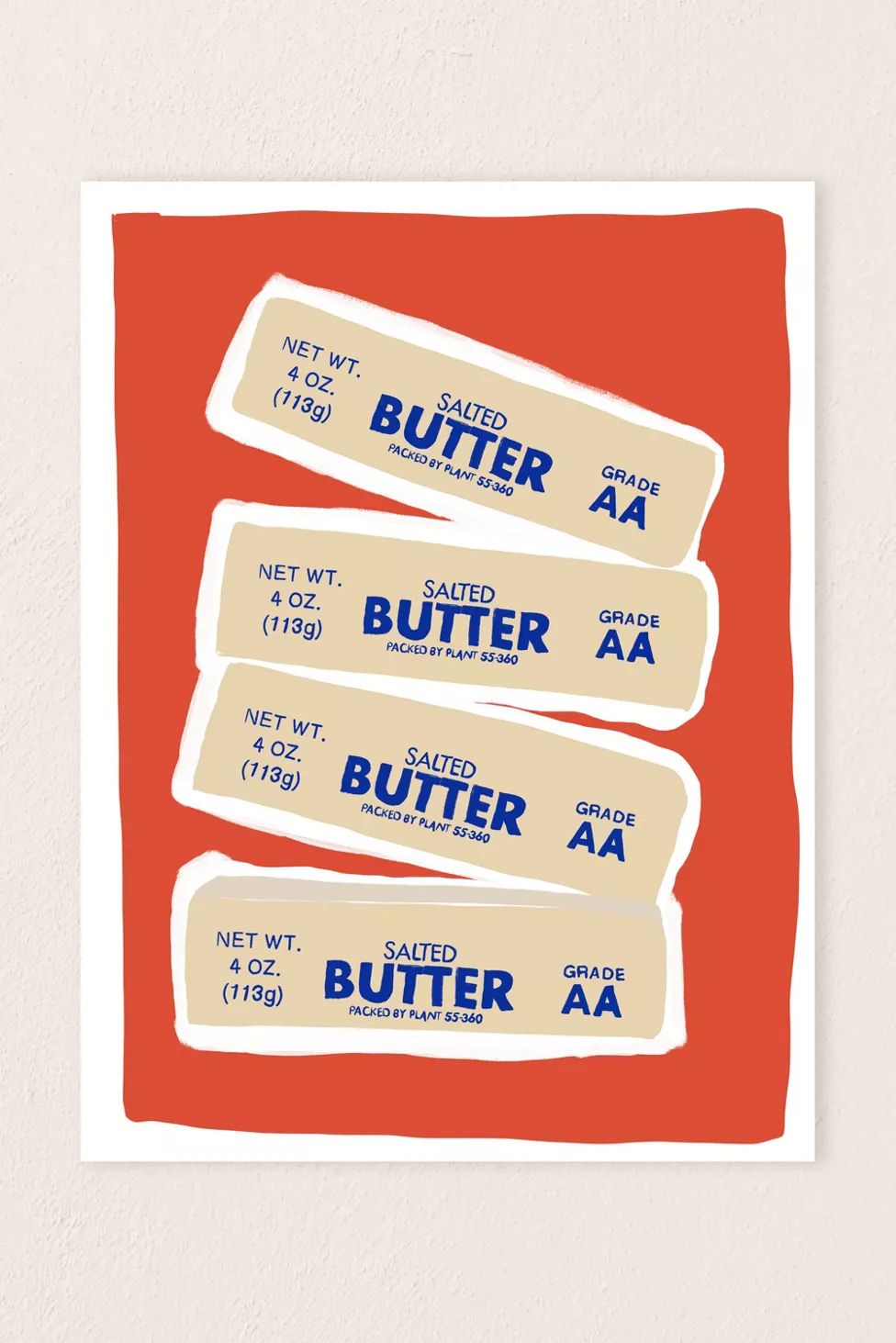 hiabbyhi Salted Butter Art Print | Urban Outfitters (US and RoW)