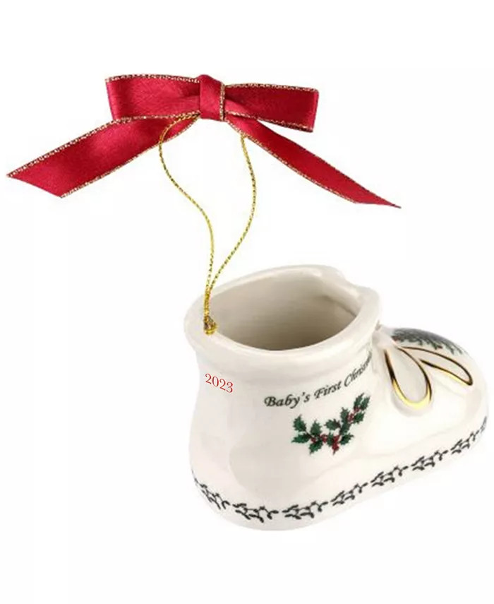 Spode Christmas Tree Baby's First Ornament 2023 - Macy's | Macy's