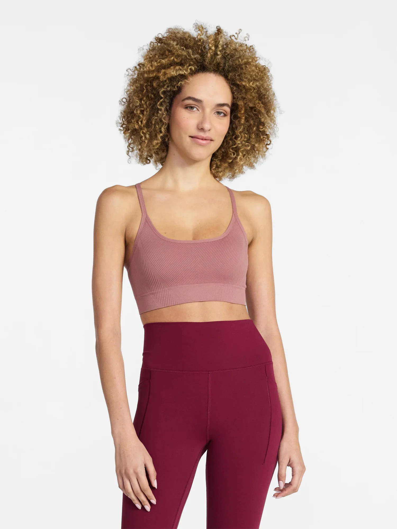 Avia Women's Low Support Seamless Textured Cami Sports Bra, Sizes XS-XXXL - Walmart.com | Walmart (US)