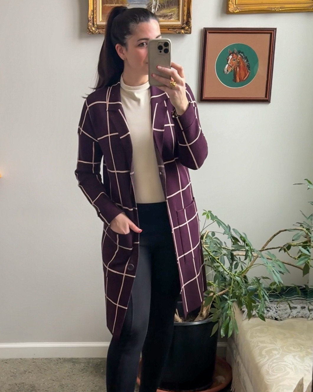 Winter Office Outfit of the Day. The faux leather leggings add a bit of an edgy vibe which I love. 

Jewelry - vintage
Leggings - old, Express

Sharing similar styles below:

#LTKmomlife #LTKdayinmylife #LTKWorkwear