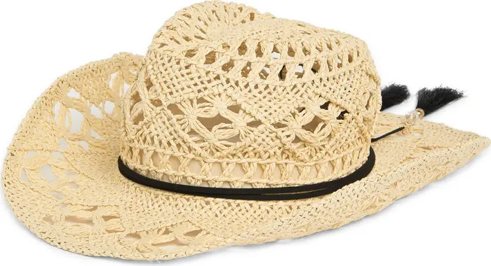 Open Weave Cowgirl Hat | Nordstrom Rack