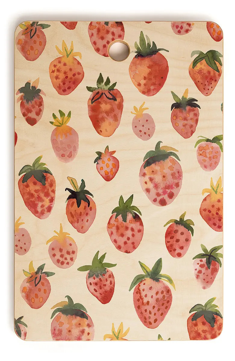Strawberries Wood Cutting Board | Nordstrom