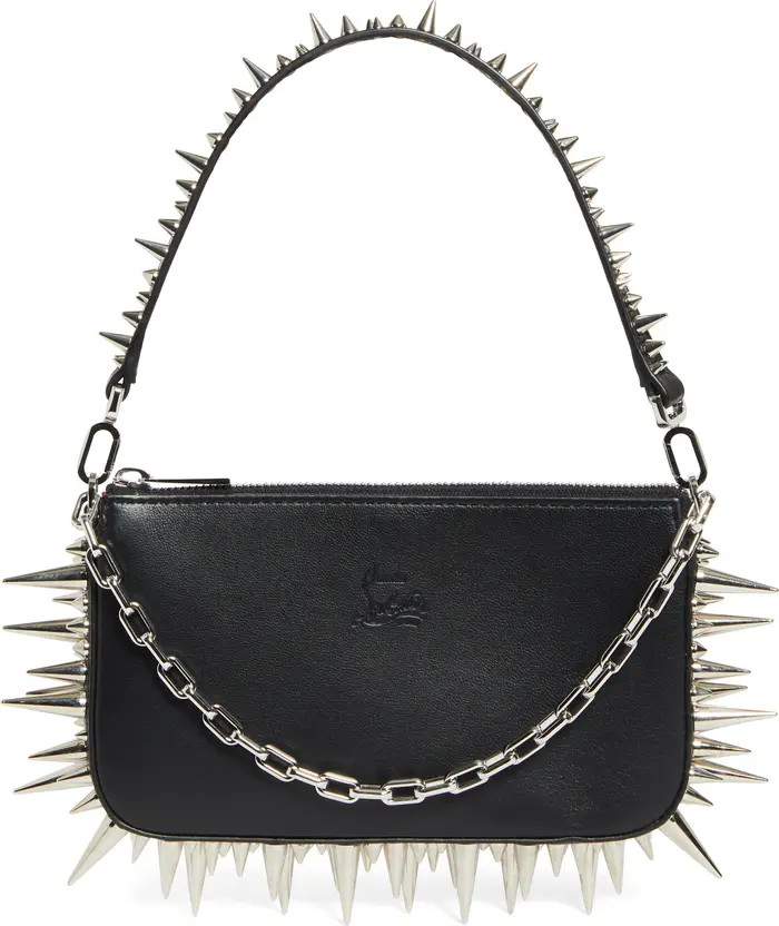 Loubila Spike Leather Shoulder Bag | Nordstrom