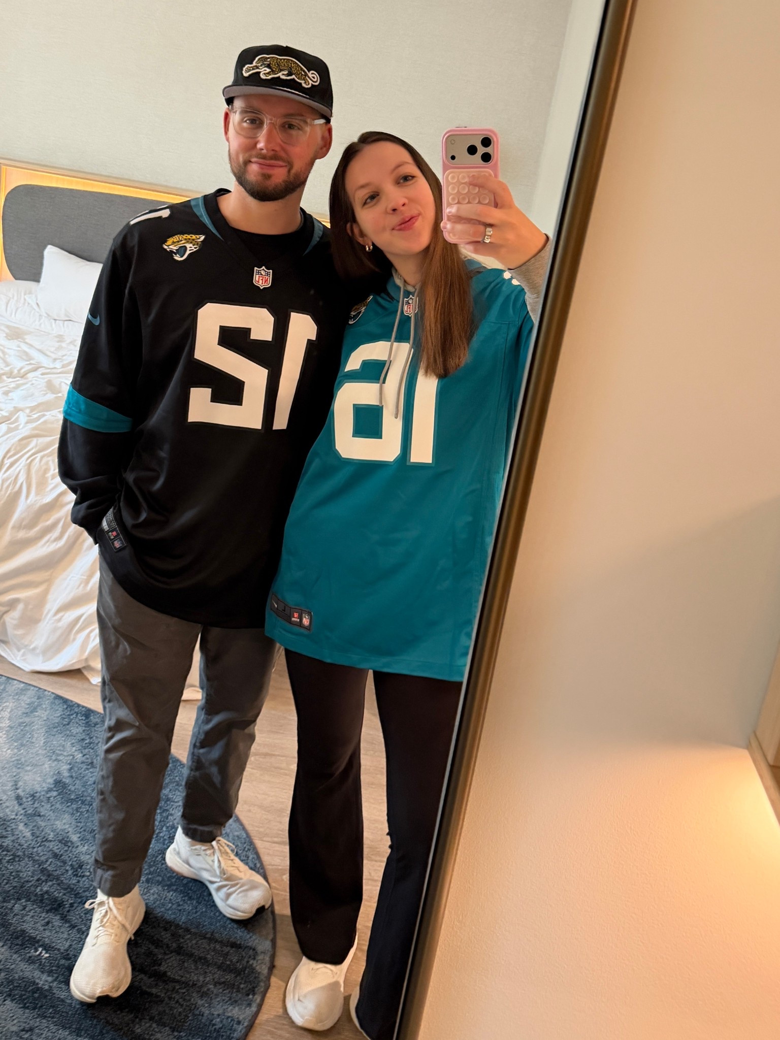 NFL Game Day Outfit for The Jacksonville Jaguars football game in London ootds! the perfect cozy couple fits for game day🇬🇧🏈

#LTKStyleTip #LTKSeasonal #LTKTall