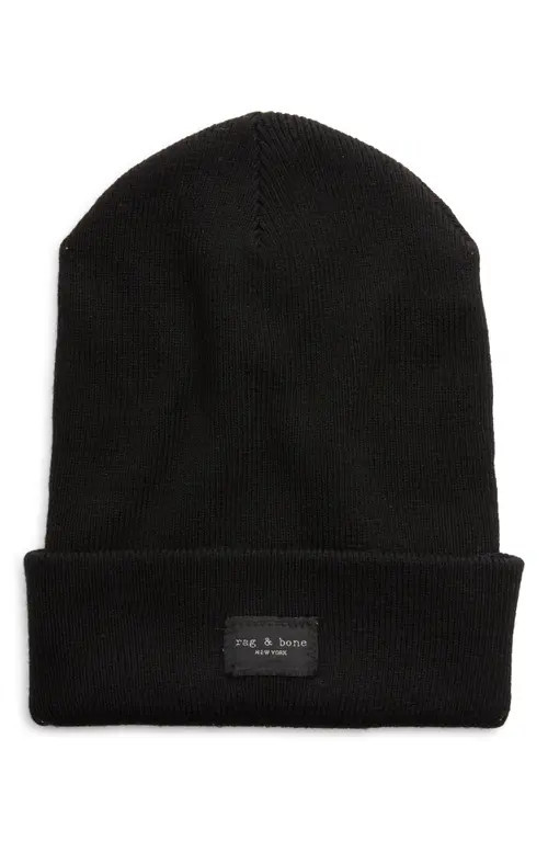 rag & bone Addison Beanie in Black at Nordstrom | Nordstrom