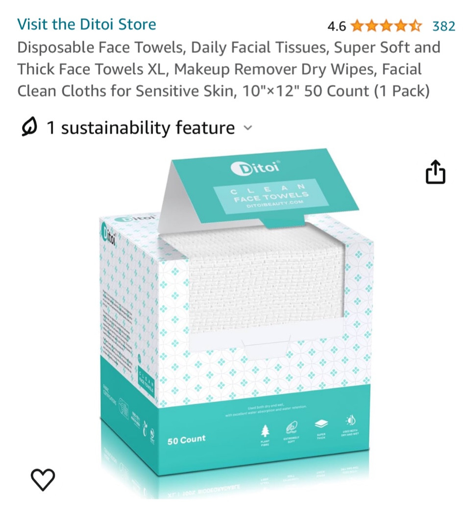 These are my new go-to for disposable face towels since the other brand is no longer for sale! I have seen such a positive change in my skin since I started using these!!

#LTKstyletip #LTKActive #LTKbeauty