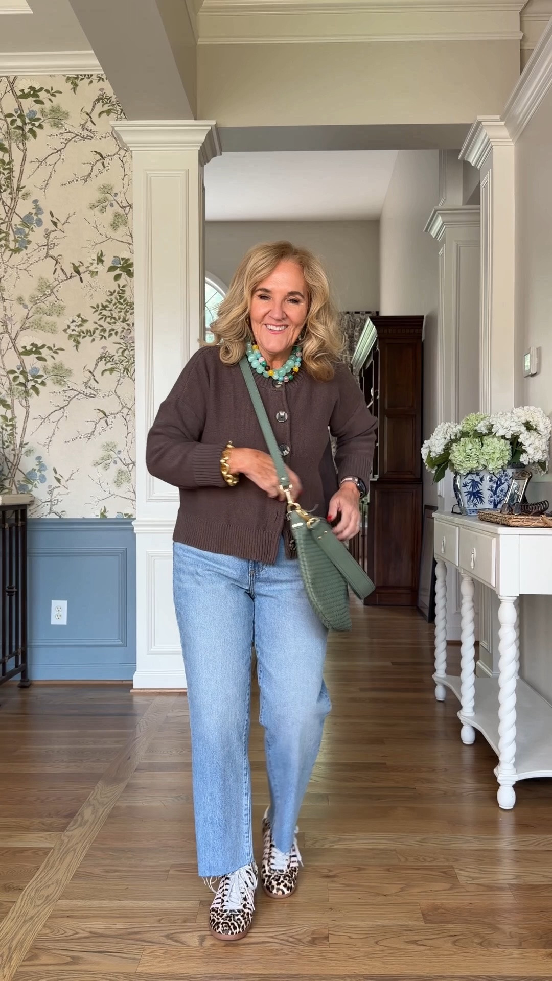 @quince rigid denim wearing size 29
Relaxed cardigan. This has been a favorite for over a year now I have multiple colors. I love wearing it in the warmer temps as a top and then the cooler temps. I layer the blouse underneath.  This is a medium.
Sneakers size down as they only come in whole sizes

#LTKOver40 #LTKootd #LTKPetite