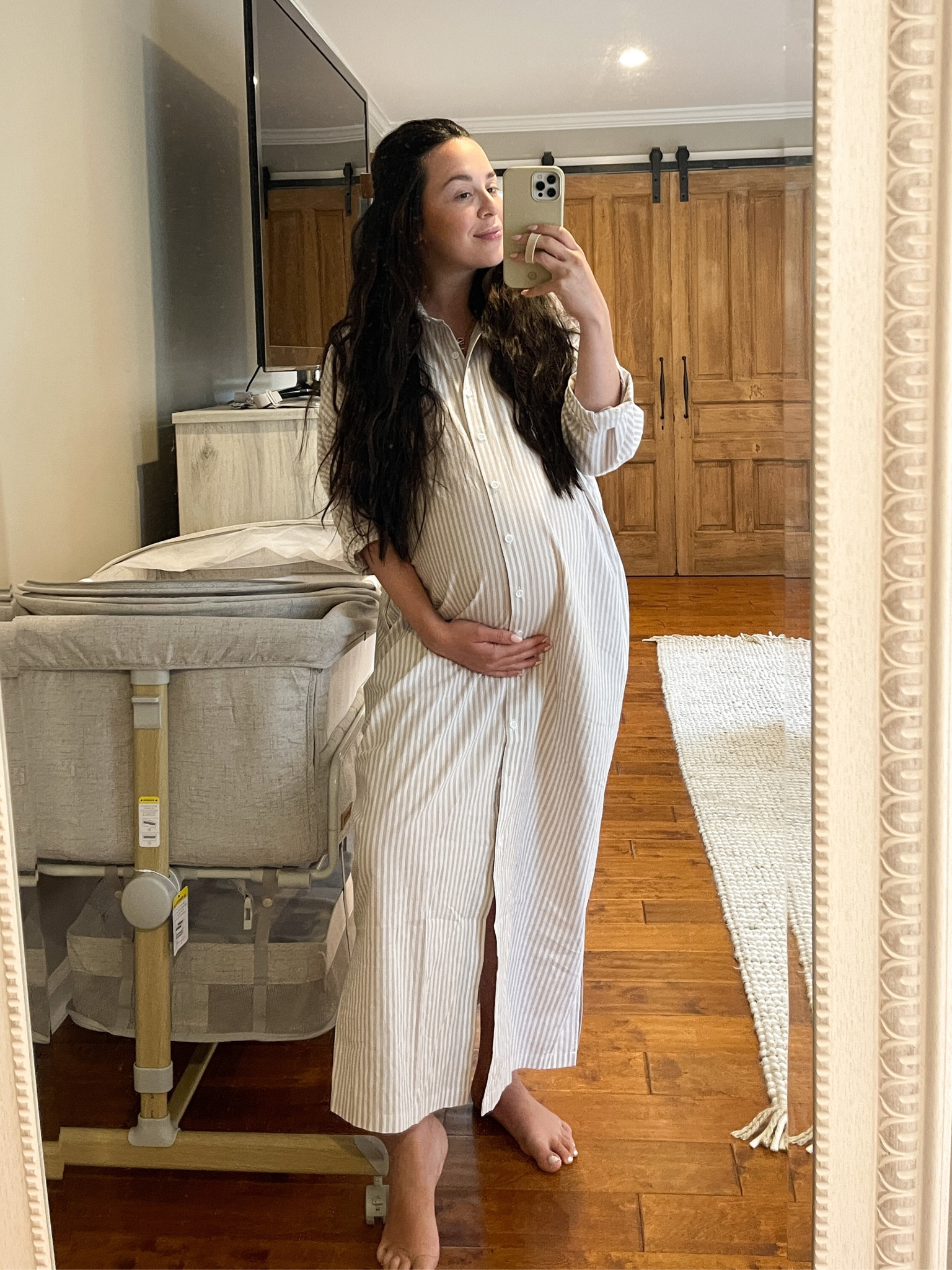 Nine months pregnant means I’ve entered the “only wearing bags that double as dresses” phase 😂 I love this maternity dress Amazon find! I have a feeling I’ll be wearing it a lot postpartum too. Comes in lots of colors for $25.

#LTKbaby #LTKunder50 #LTKbump