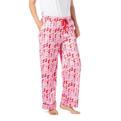 Hello Mello Women’s Boots & Bubbles Satin Pajama Pants Bootie Sleep, Small/Medium | Target