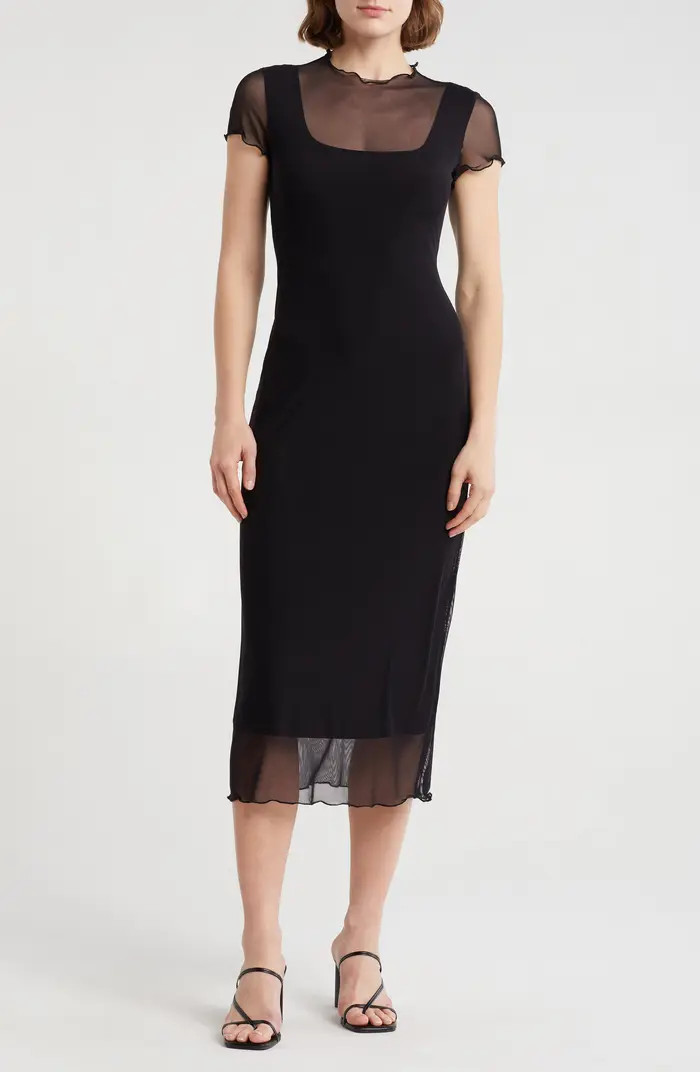 Mesh T-Shirt Maxi Dress | Nordstrom Rack