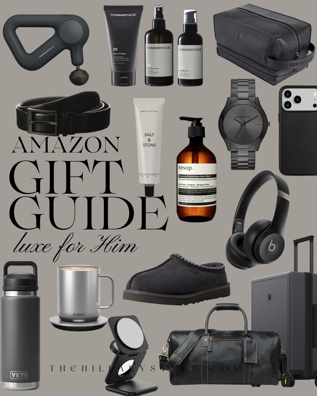 ✨HOLIDAY GIFT GUIDE EDIT · LUXE PICKS FOR HIM✨ Elevated, refined, and gift-worthy — this luxe for him guide is filled with polished essentials he’ll use every single day. From grooming staples and modern tech to cozy upgrades and sleek travel gear, these finds strike the perfect balance of style, quality, and practicality.

#TheHillaryStyle #LuxuryHomeDecor #HolidayGifts #GiftGuide #GiftsForHim #MensGiftGuide #LuxeEssentials #TechFavorites #GroomingMustHaves #TravelGear #ModernMensStyle #DesignerLookForLess #HolidayInspo #AmazonFinds 

 #LTKGiftGuide #LTKHoliday #LTKOver40