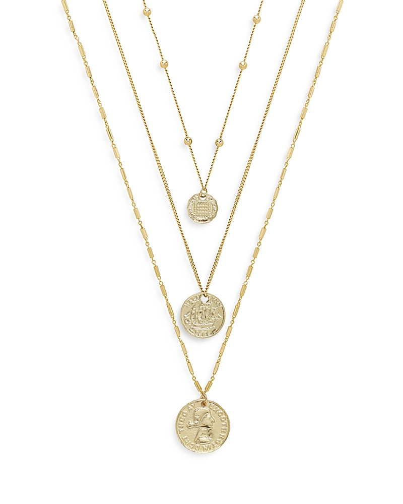 Ettika Coin Pendant Necklaces in 18K Gold Plate, Set of 3 | Bloomingdale's (US)