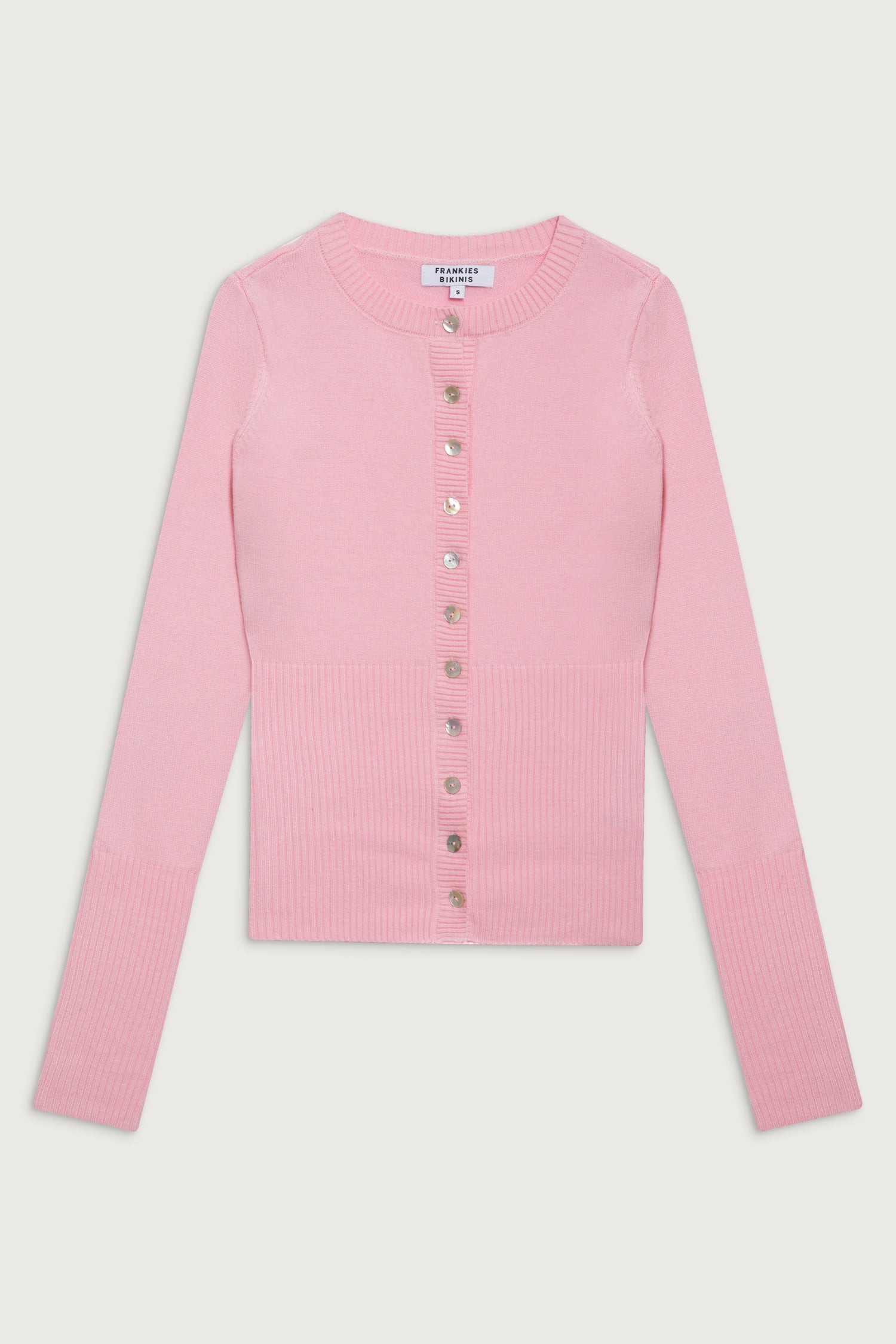 Lenon Cloud Knit Button Up Cardigan - Porcelain | Frankies Bikinis