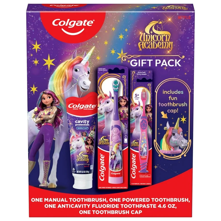 Colgate Unicorn Academy Kids Toothbrush and Kids Toothpaste Gift Pack | Walmart (US)
