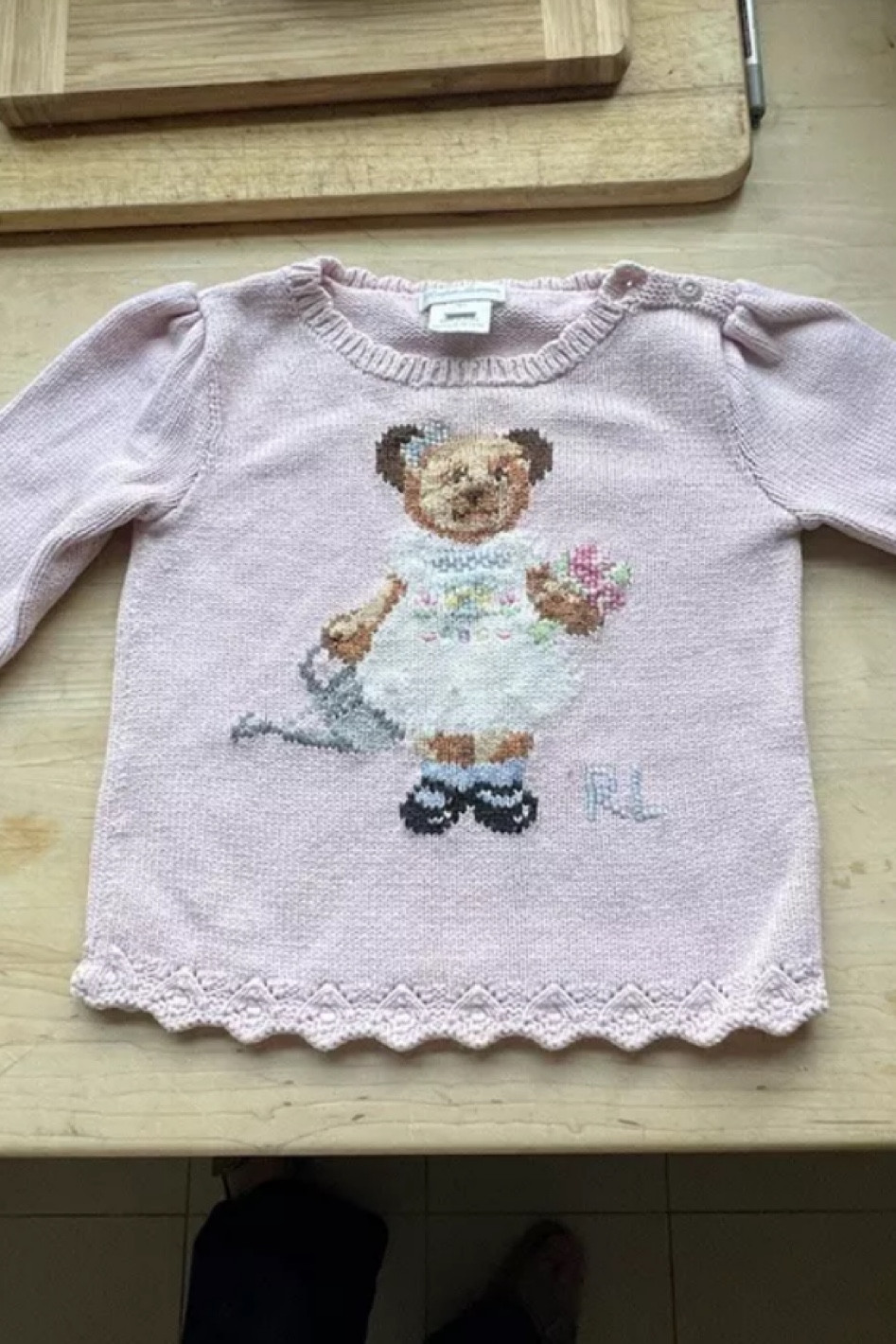 Spotted 😍 in a size 18M!! Ralph Lauren Teddy Bear Floral Garden Sweater in Pink! Shop below ⬇️

#LTKBaby #LTKKids #LTKBump
