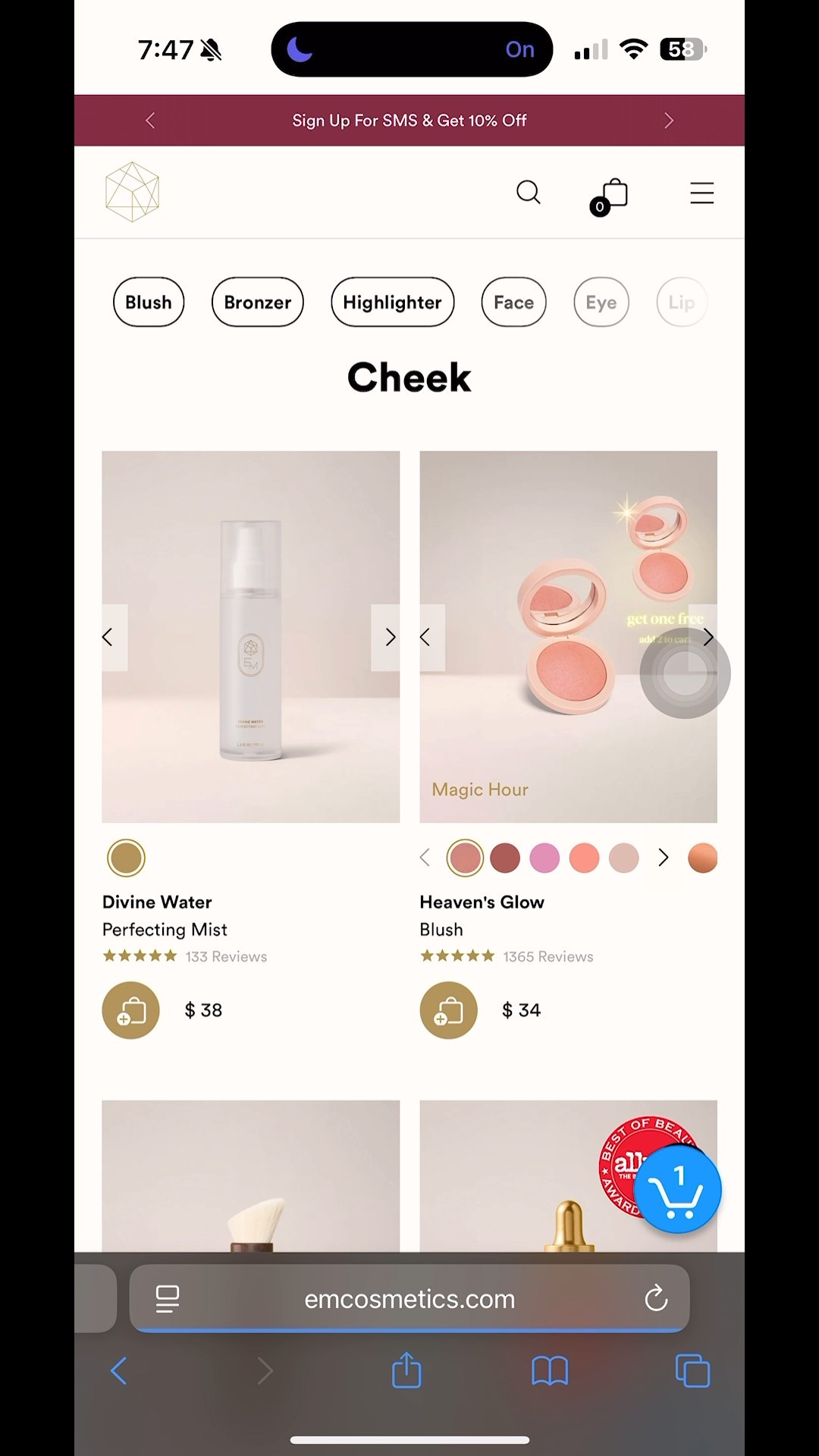 EM Coametics by Michelle Phan Heavens Glow Blush is BOGO! Just add to cart no code needed! 

#LTKSaleAlert #LTKFindsUnder50 #LTKBeauty