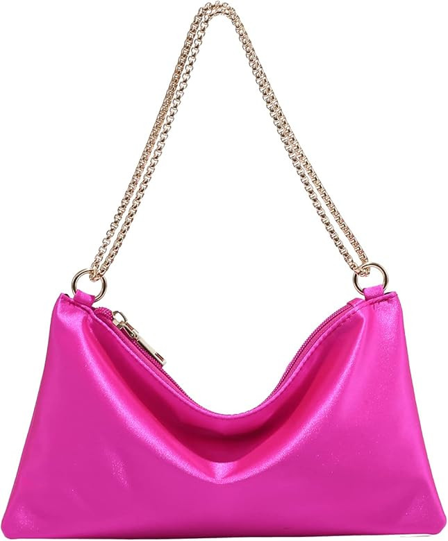 Verdusa Women's Satin Evening Handbag Shoulder Bag Purse | Amazon (US)