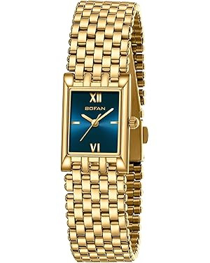 BOFAN Gold Watches for Women Luxury Ladies Quartz Wrist Watches with Stainless Steel Bracelet,Wat... | Amazon (US)