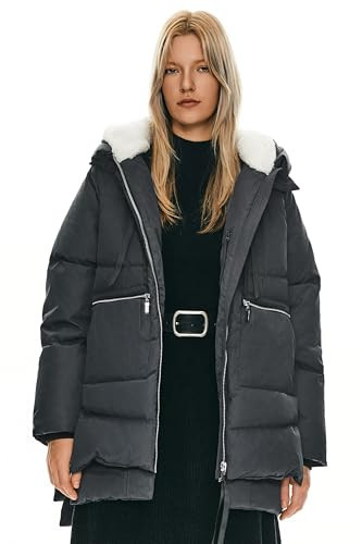 Orolay Women's Thickened Down Jacket Darkgray XX-Large | Amazon (US)