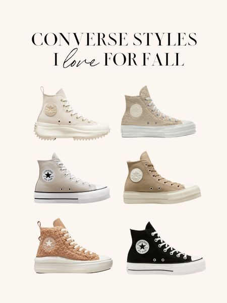 Converse sneakers I love for Fall. I always size down 1/2 size in Converse  

Platform shoe ideas, platform converse, platform shoe looks, fall shoe looks 2022, fashion sneakers 2022, fall sneakers 2022

#LTKshoecrush #LTKSeasonal #LTKunder100