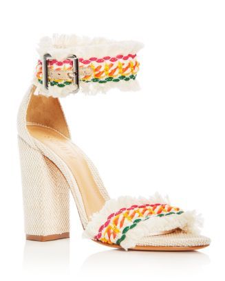 Women's Zoola Woven Ankle Strap High Block Heel Sandals | Bloomingdale's (US)