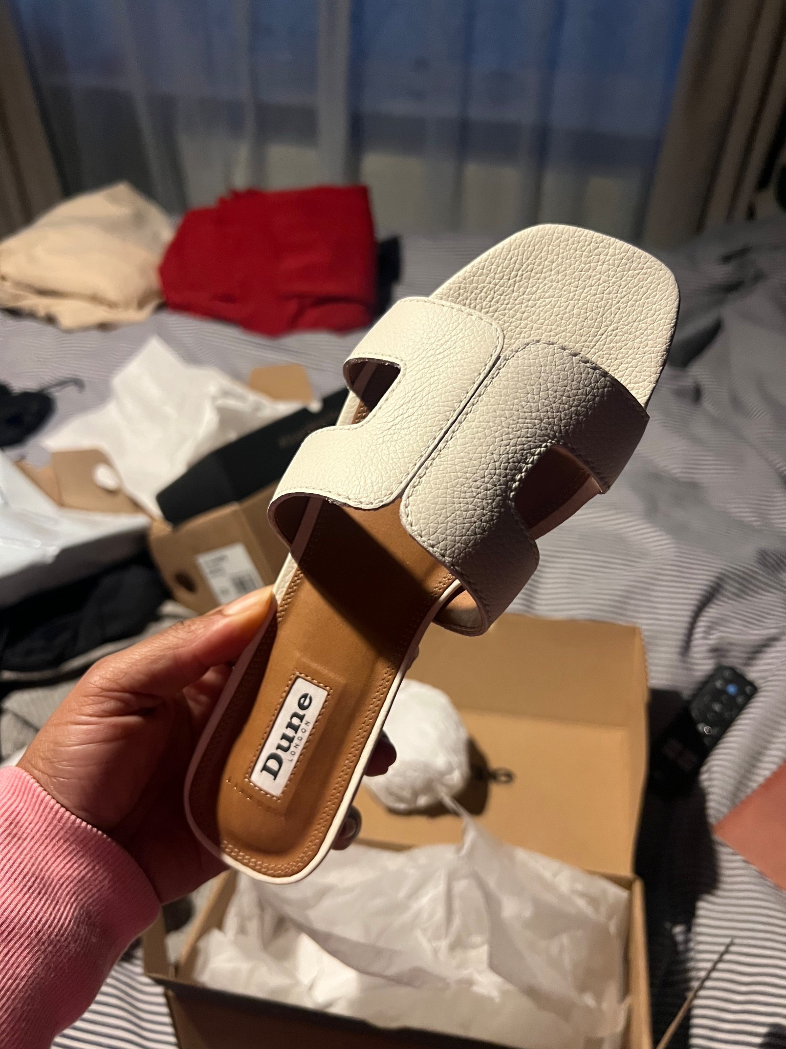 The sold out Hermes-esque sandals are not only in stock… they’re in the sale 🙌🏾 available in tan, white and 6 more colours. Can get standard fit or wide fit. 

In my opinion, would work well with jeans for smart casual, or dresses. Versatile.

Leather sandals, hermes, sliders 

#LTKsale #LTKshoes #LTKeurope