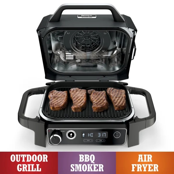 Ninja Woodfire 3-in-1 Outdoor Grill, Master Grill, BBQ Smoker, & Outdoor Air Fryer with Woodfire ... | Walmart (US)