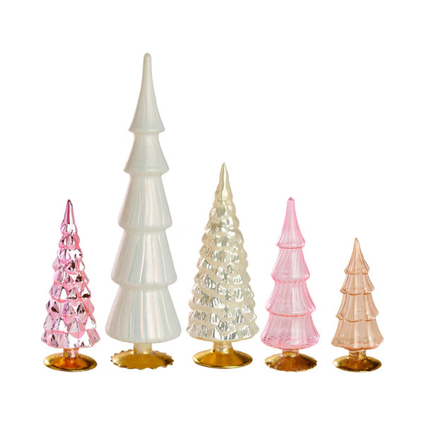 Blush Glowing Glass Tree Set of 5 | Caitlin Wilson Design