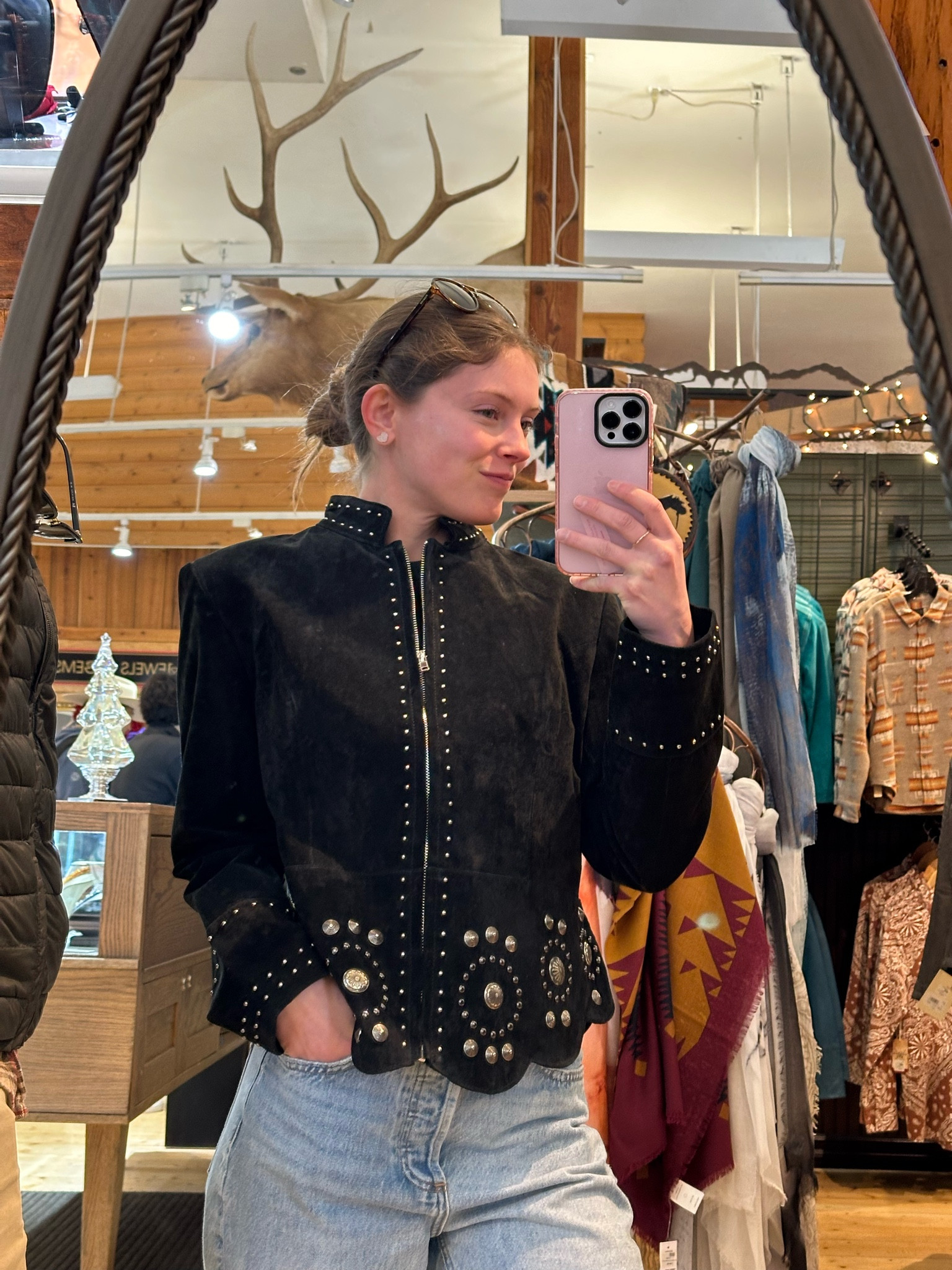 Scully Black Suede Jacket! Love the detailing! I’m wearing a size medium :)

#LTKSeasonal #LTKstyletip