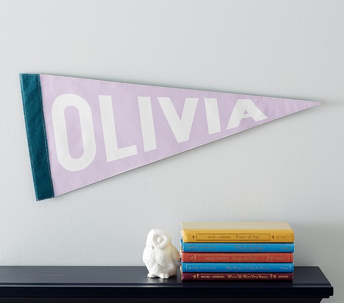 Personalized Pennant Flag | Pottery Barn Kids